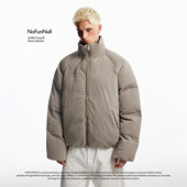 重磅加厚保暖面包服男冬季 NOFUNNULL 美式 潮牌简约设计感棉服外套