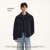 NOFUNNULL 廓形bomber外套潮 短款 美式 cleanfit翻领夹克外套男秋季
