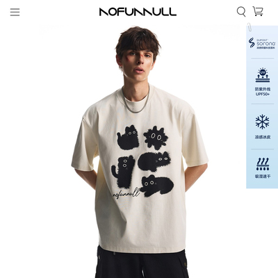 NOFUNNULL260g索罗娜凉感短袖t恤