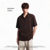 NOFUNNULL美式 T恤男女新贵肌理感高质上衣 cleanfit老钱风POLO短袖