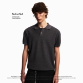 男女夏季 休闲肌理感针织Polo衫 翻领松弛感通勤上衣 美式 NOFUNNULL