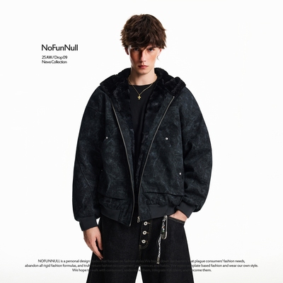 NOFUNNULL重磅加绒加厚座山雕潮