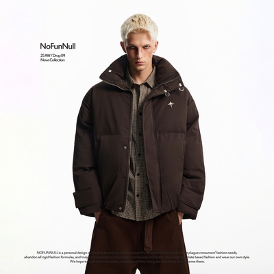 NOFUNNULL美式立领美拉德面包服