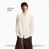 cleanfit纯色立领衬衫 NOFUNNULL 美式 男女春夏简约半高领高质衬衣