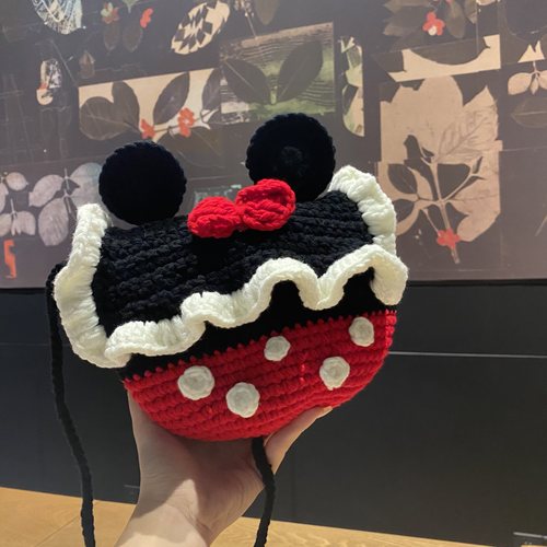 diy手工编织自制毛线可爱米奇