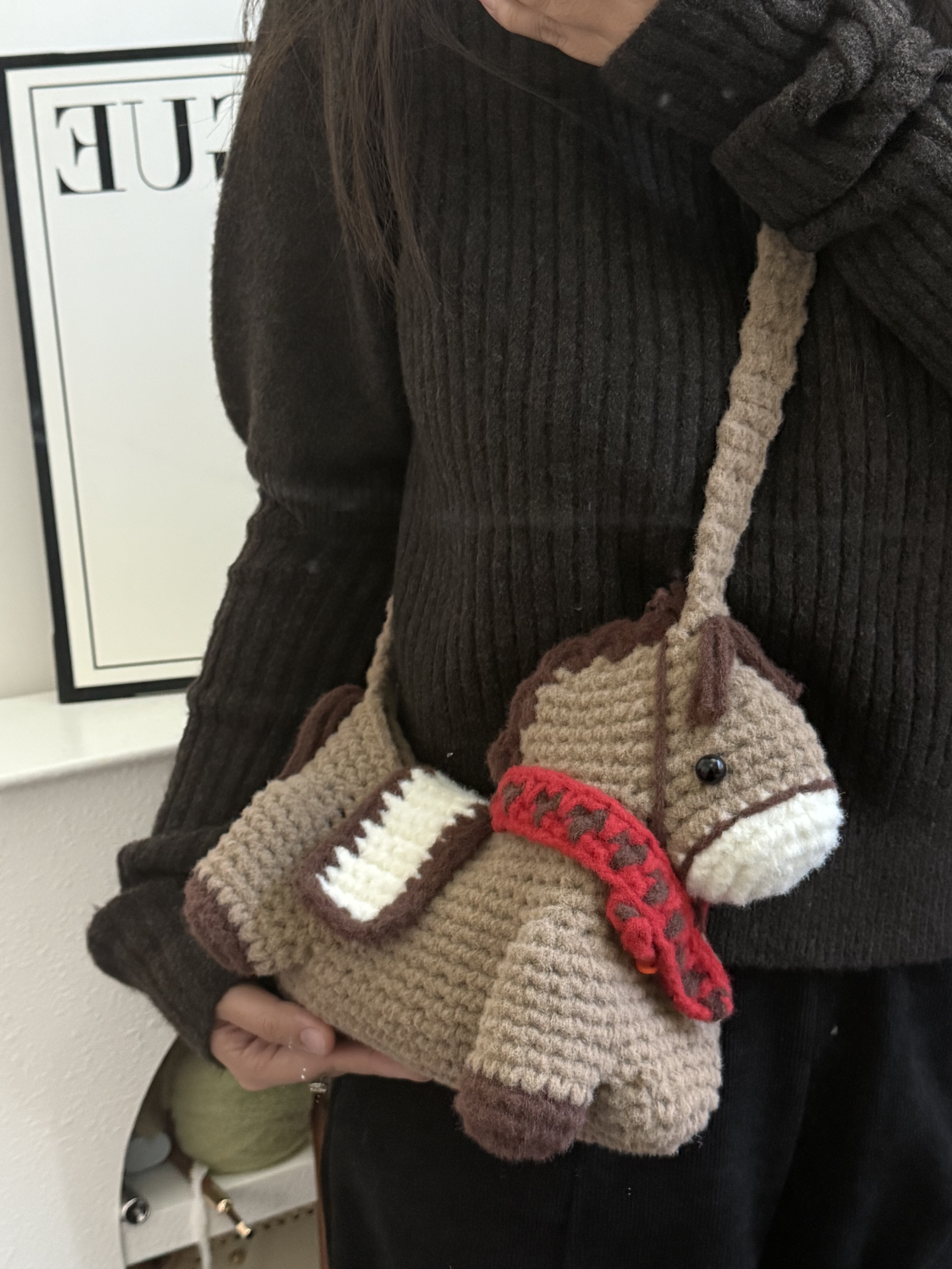 一坨肥猫猫 手工编织diy毛线自制云朵棉加粗马儿包钩针斜挎单肩,服饰配件/皮带/帽子/围巾,DIY编织材料包,淘宝优惠券,粉丝福利购,淘宝优惠卷