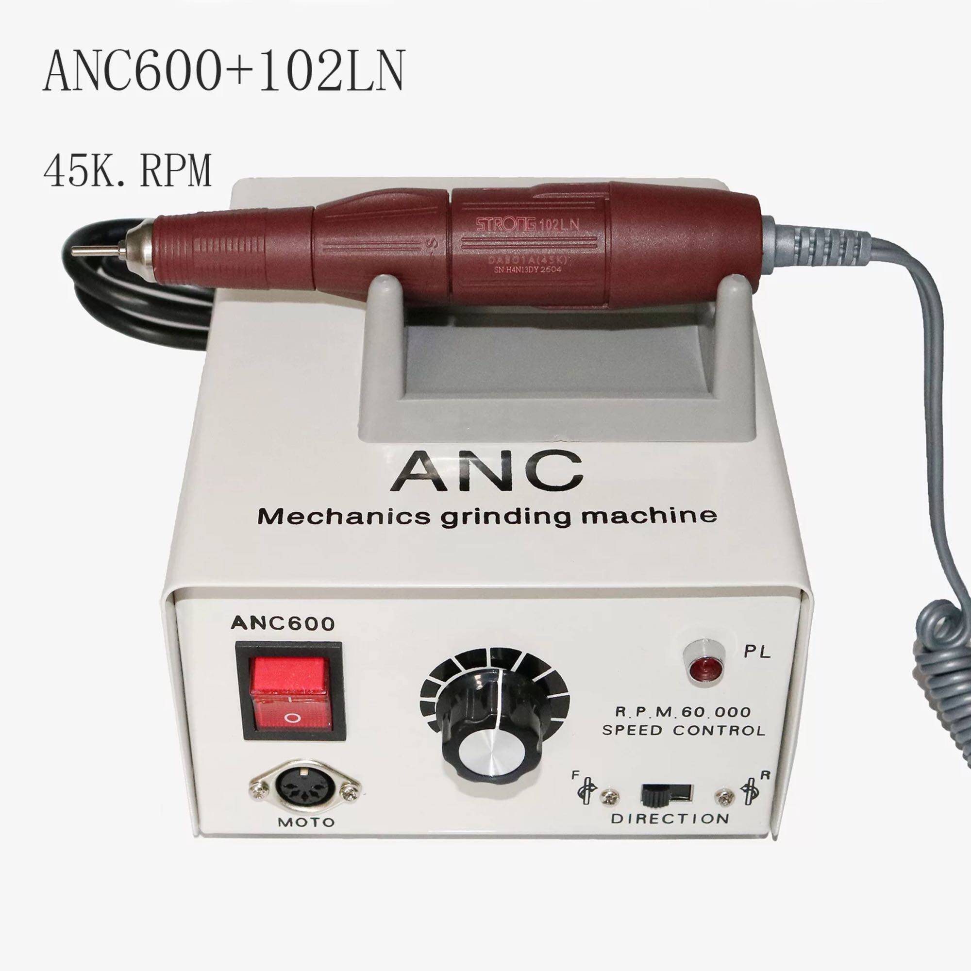 棕红色打磨机ANC600+102LN手柄45000转世新打磨机雕刻抛光雕刻机