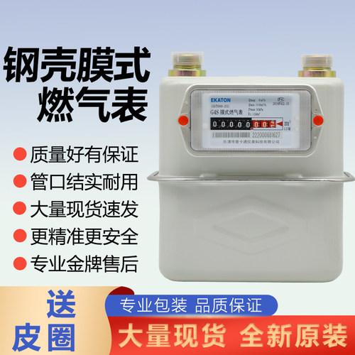 意卡通工厂家用G4S钢壳天然燃煤气表沼气液化气表 全新原装速发