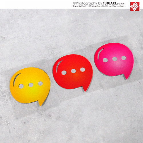 原创风表情包划痕反光贴