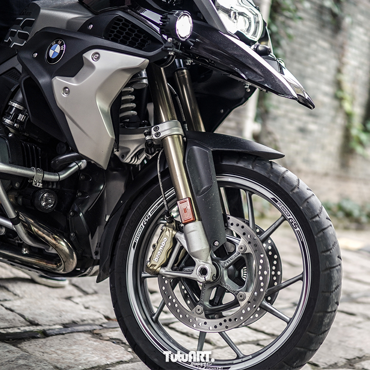 TUTU圖圖車貼 水鸟R1200GS定制轮毂贴前19后17一套轮毂安全反光贴