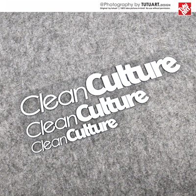 TUTU圖圖車貼 CleanCulture汽美文化车贴 HF三角窗前后挡玻璃贴纸