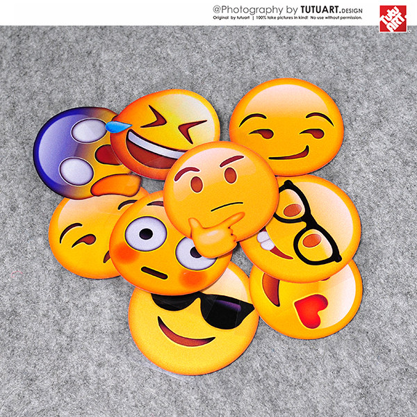 TUTU圖圖車貼 微信QQ表情包贴纸 笑哭无语斜眼汽车个性装饰反光贴