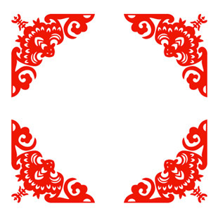 定制蝙蝠送福角花剪纸年货灯笼