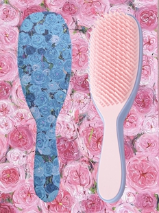 夏日玫瑰联名英国TT梳子王妃顺发梳防脱发不打结一梳到底灵巧至美