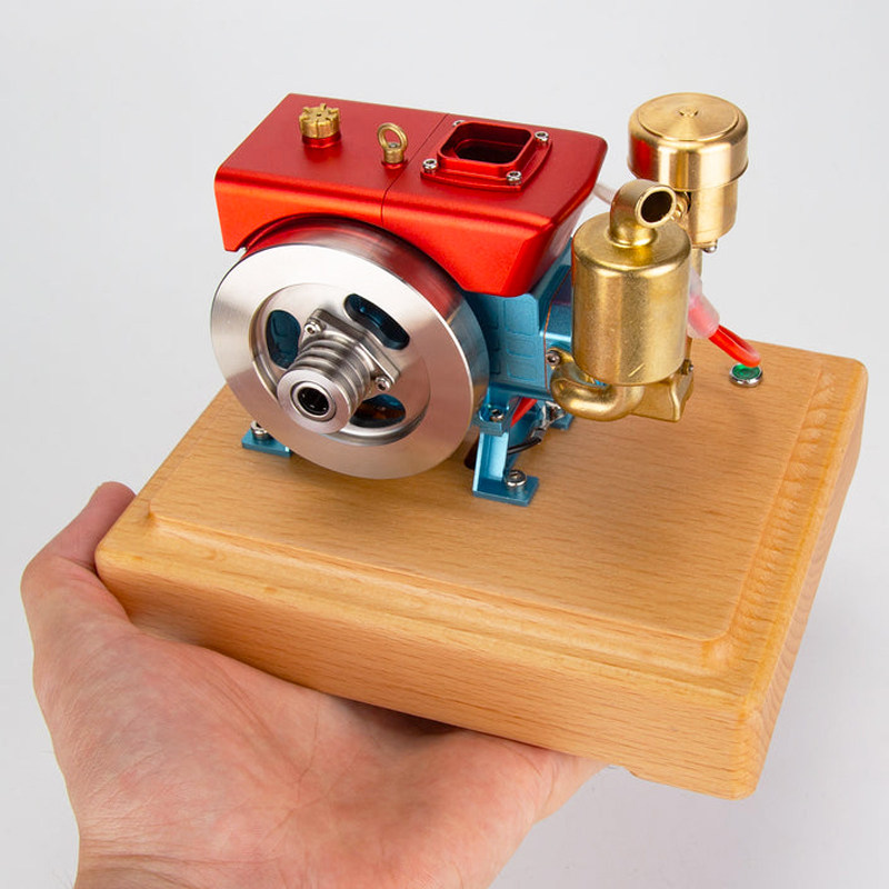 朋克侠 迷你单缸内燃机模型烧油发动机
