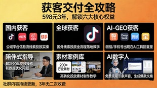 怒投社正版教程赠社群陪跑投放技巧投流全行业获客巨量朋友圈广告