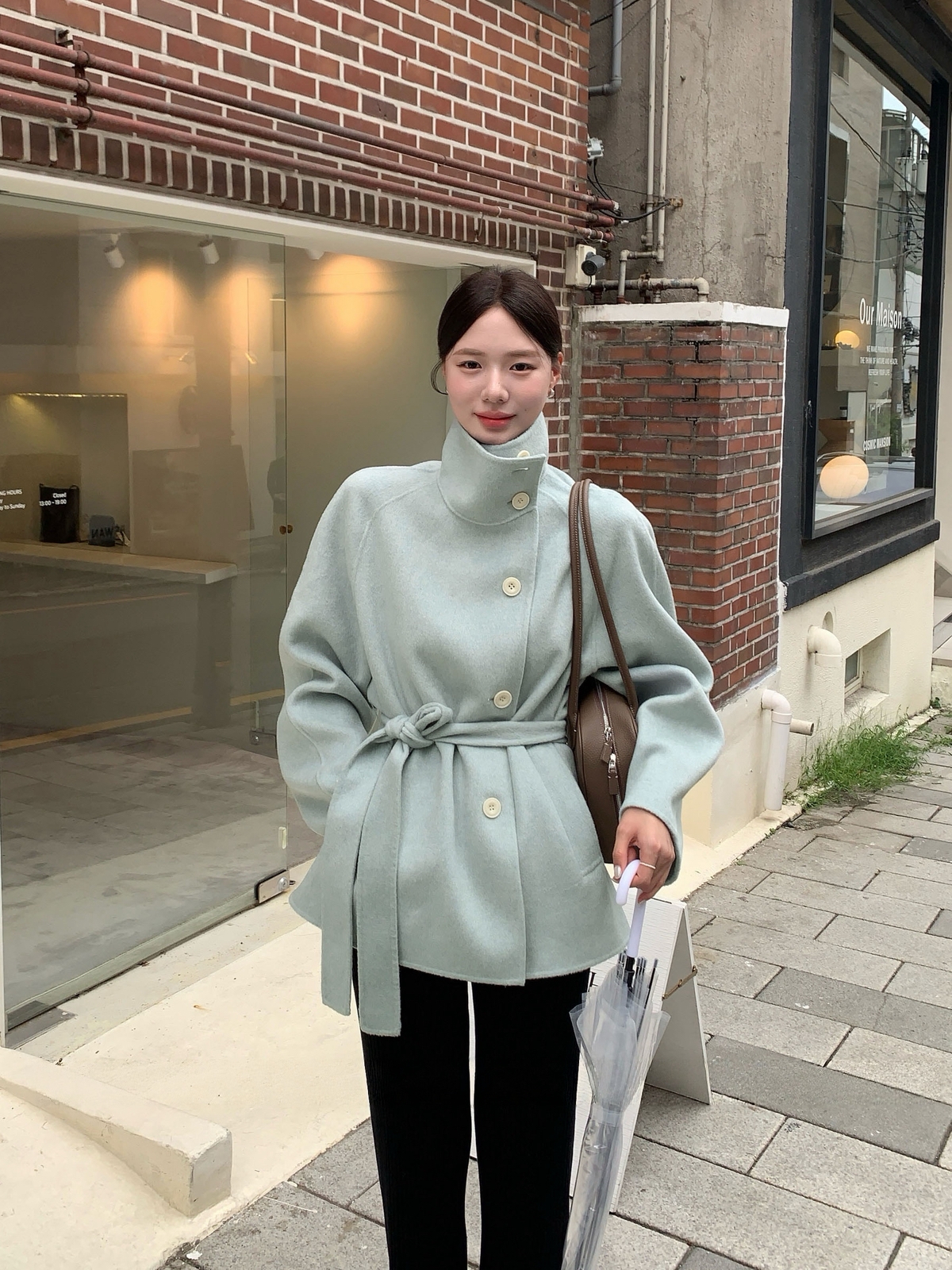 Fanny of Fun 2025新款高级感小个子赫本风短款毛呢外套呢子大衣