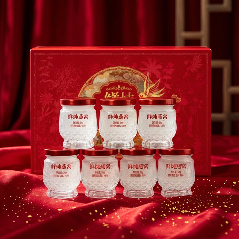 【38节礼物】芯醇宴鲜炖燕窝50g7瓶礼盒装低糖孕妇燕窝妇女保养品