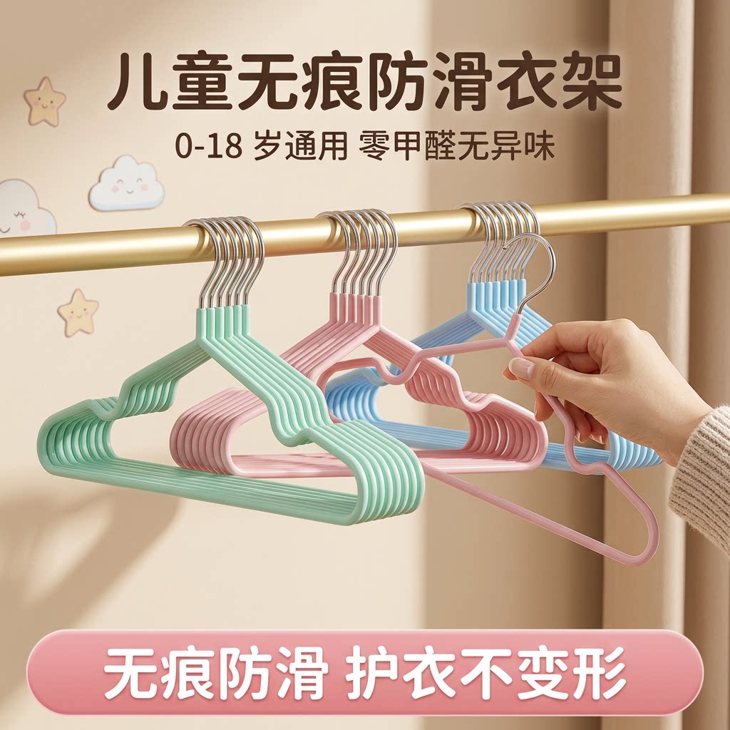 儿童防滑无痕衣架家用挂衣