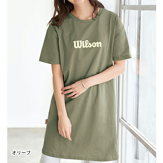 日本代购Wilson威尔胜100%纯棉宽松束腰T恤男女运动夏季圆领短袖
