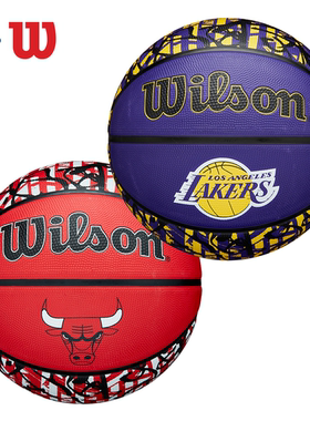 日本代购威尔胜 Wilson NBA TEAM GRAFFITI BSKT 室内篮球 7 码