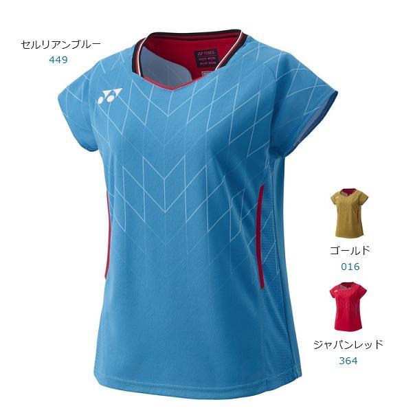 日本代购YONEX尤尼克斯女子短袖衬衫网球比赛服羽毛球服训练吸汗