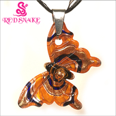 MuralaGlass出口意大利油画幻彩饰品 洛莉蝶裙 琉璃项链吊坠女