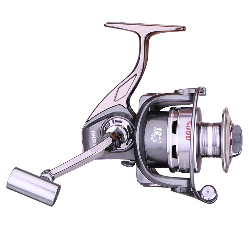 全金属渔轮纺车轮12+1轴无间隙轮海竿轮矶竿轮远投轮1000-7000型