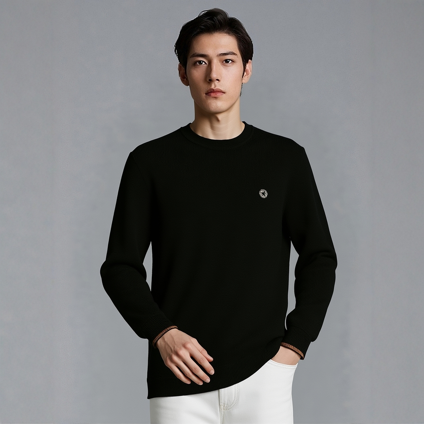 S253032556爱登堡男装专柜正品秋装新款长袖羊毛衫针织衫