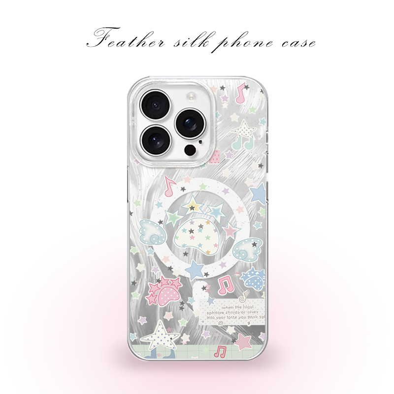 音乐贝壳星星适用于iPhone17pro/16promax手机壳华为mete80一加13磁吸vivoS30羽纱红米K80小米17OPPO