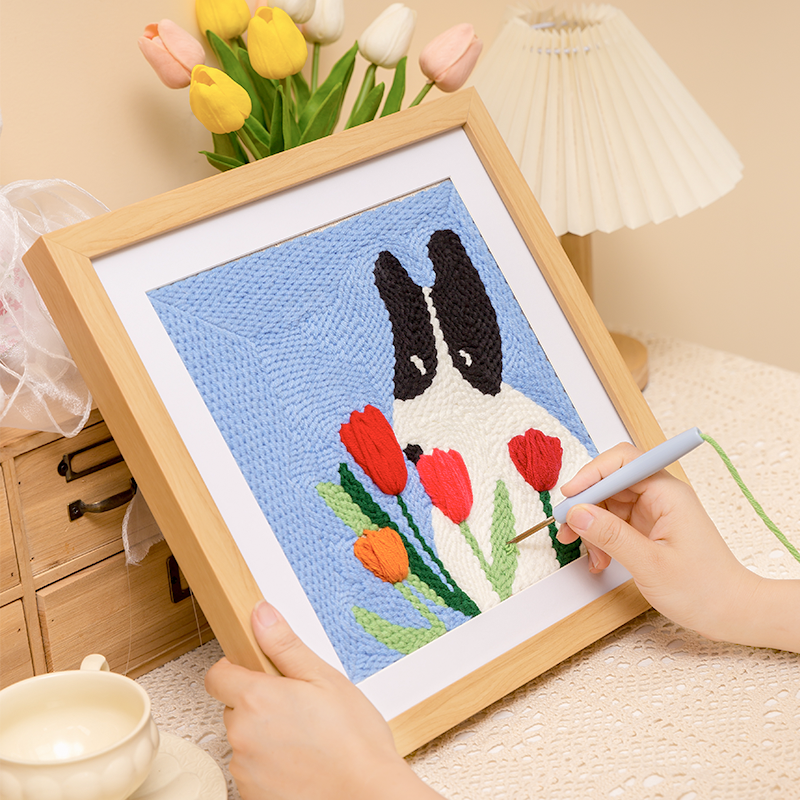 俄罗斯戳戳绣diy手工绣材料包针儿童初学者戳戳乐毛线画装饰画,居家布艺,戳戳绣,淘宝优惠券,粉丝福利购,淘宝优惠卷