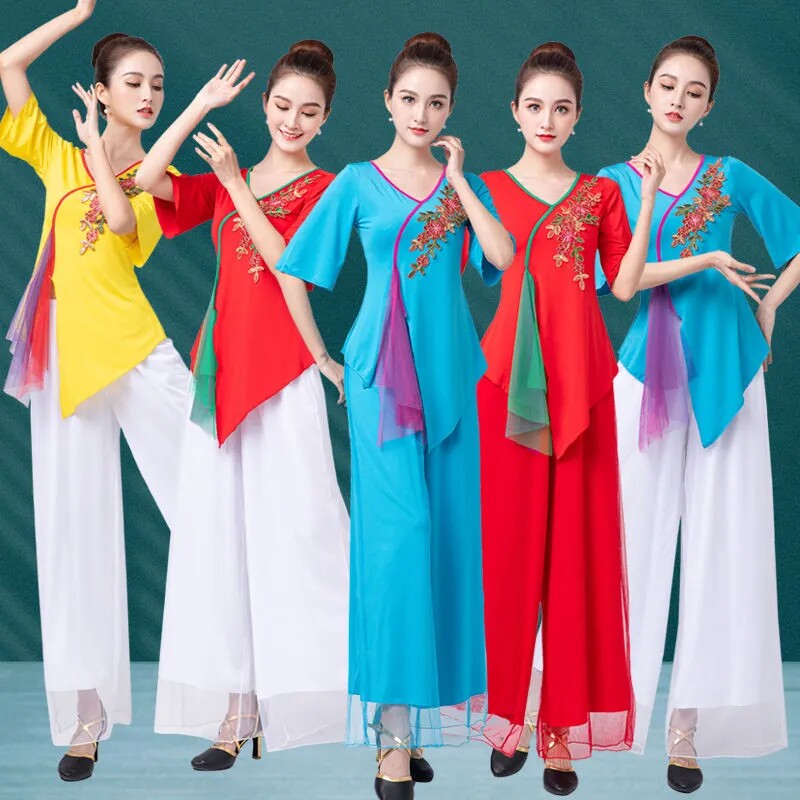 杨丽萍跳广场舞服装2023年新民族服装/舞台装