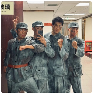 复古老红军儿童成人演出服怀旧复古八路军影视长征抗战表演服装