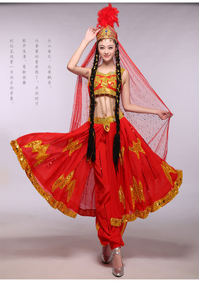 新疆演出服亮片印度时尚民族舞蹈