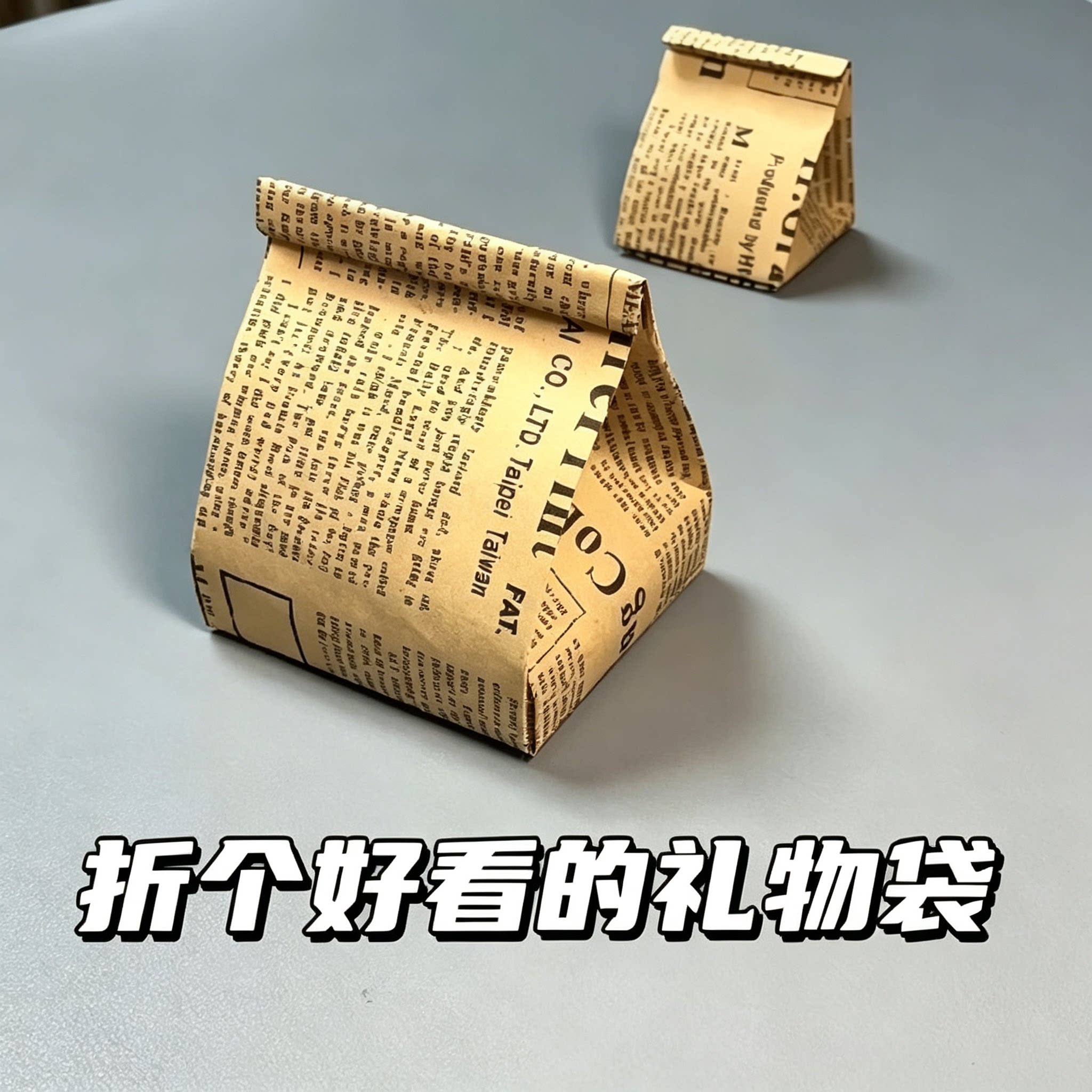 礼物袋折纸教程好看礼品袋手工DIY制作方法新手入门视频资料