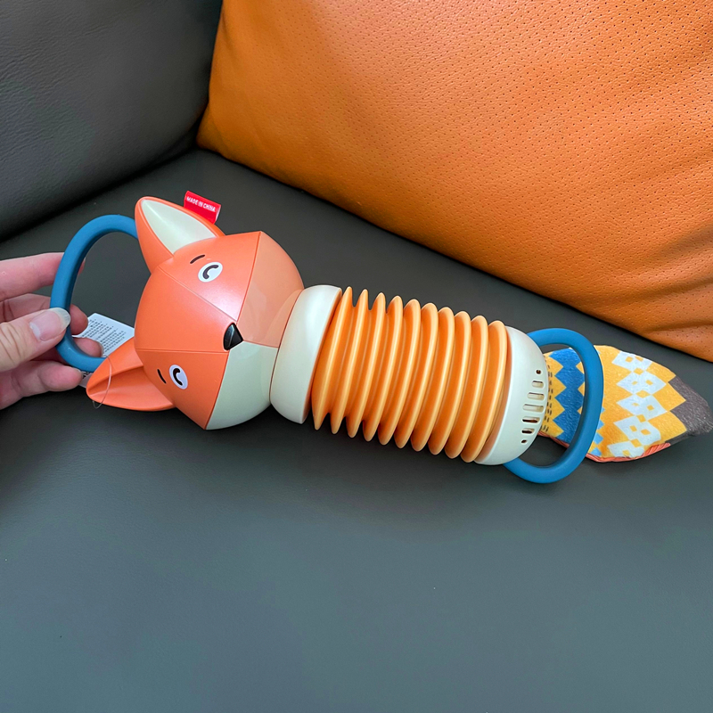 儿童狐狸手风琴婴儿车载安抚玩具