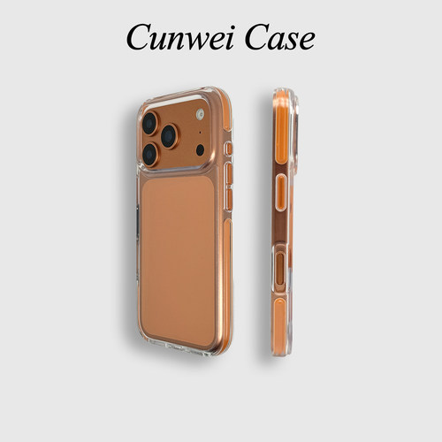 适用iphone17promax手机壳高透亚克力果冻壳苹果16新款15高级感14pro女款13超火15promax防摔保护套