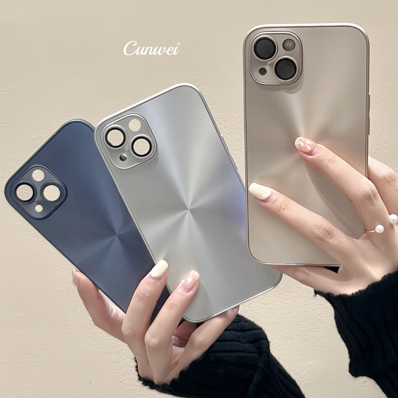 高级感极光镭射适用苹果14ProMax手机壳创意iPhone16