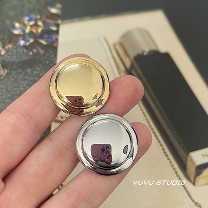 YUYU高品质实心草帽金属纽扣呢大衣外套风衣装饰扣西装毛衣手缝扣