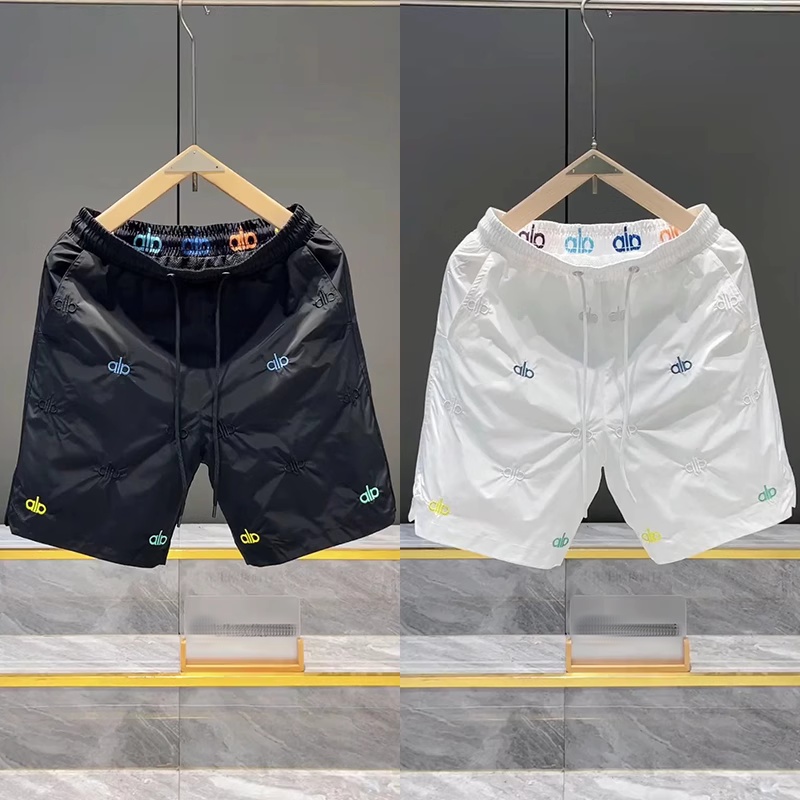 潮牌短裤男夏季新款时尚设计感刺绣字母五分裤青年速干透气沙滩裤