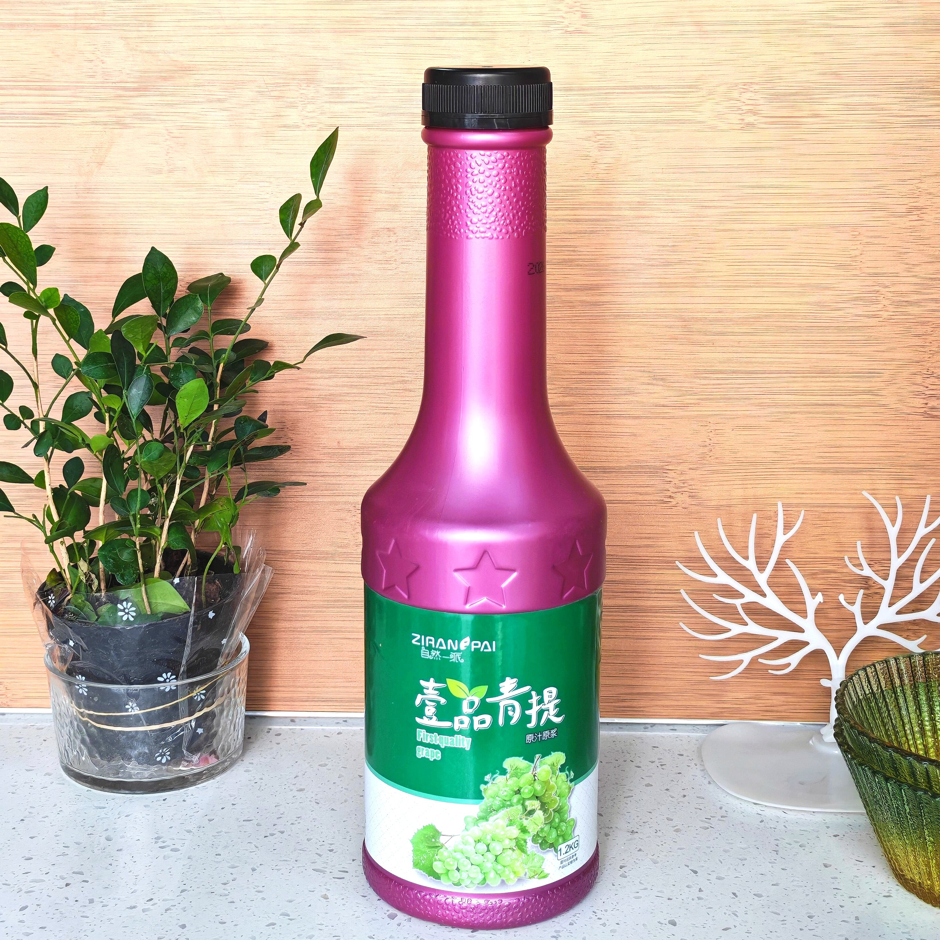 自然一派青提浓缩果汁原浆冲饮浓浓缩果蔬汁