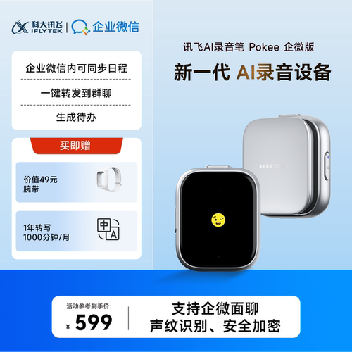 科大讯飞AI录音笔Pokee企微版