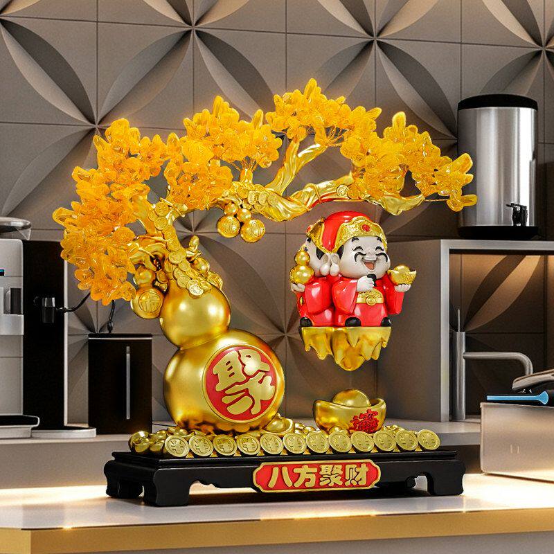 来财葫芦树腊新店桌面摆件办公桌