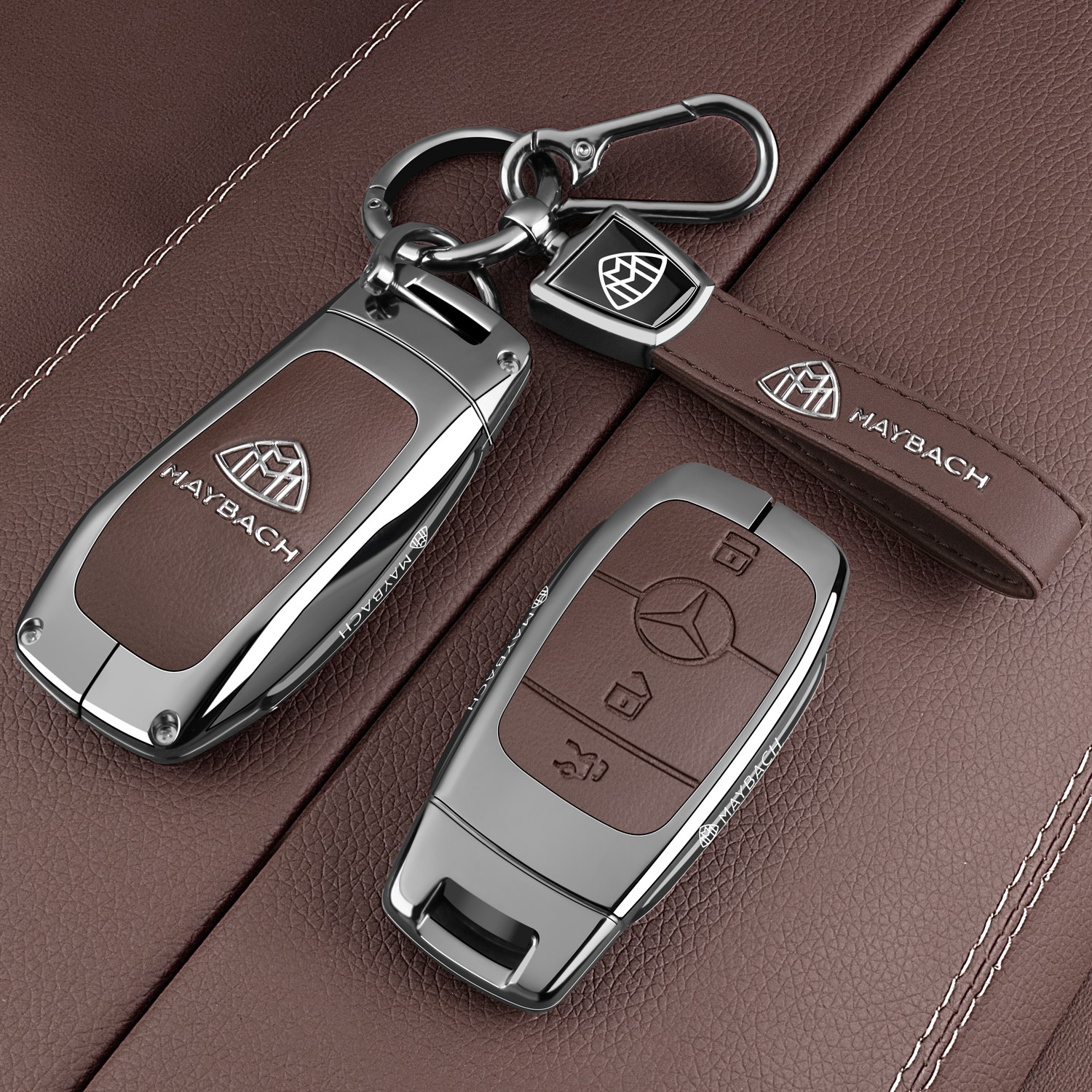 奔驰迈巴赫GLS480钥匙套2025款GLS600壳S级S480包S580扣S400专用