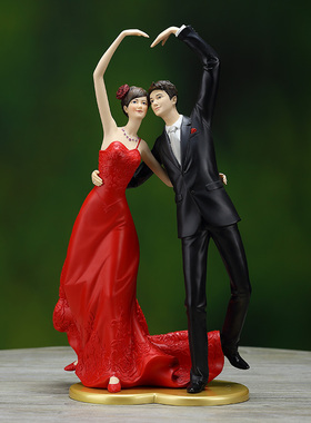 订婚情人节高档礼物欧式风摆件