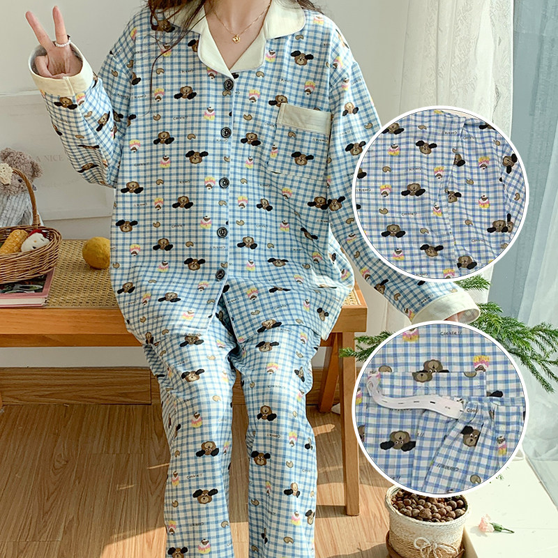 新款超大码孕妇哺乳睡衣套装薄款