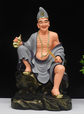 济公佛像树脂彩色12寸厂家直销