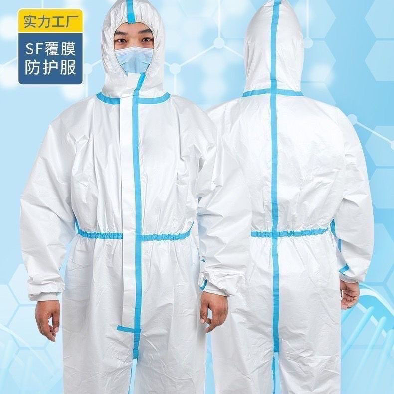 全套连体一次性隔离防疫防尘岩棉防护服养猪养殖场防护衣专用