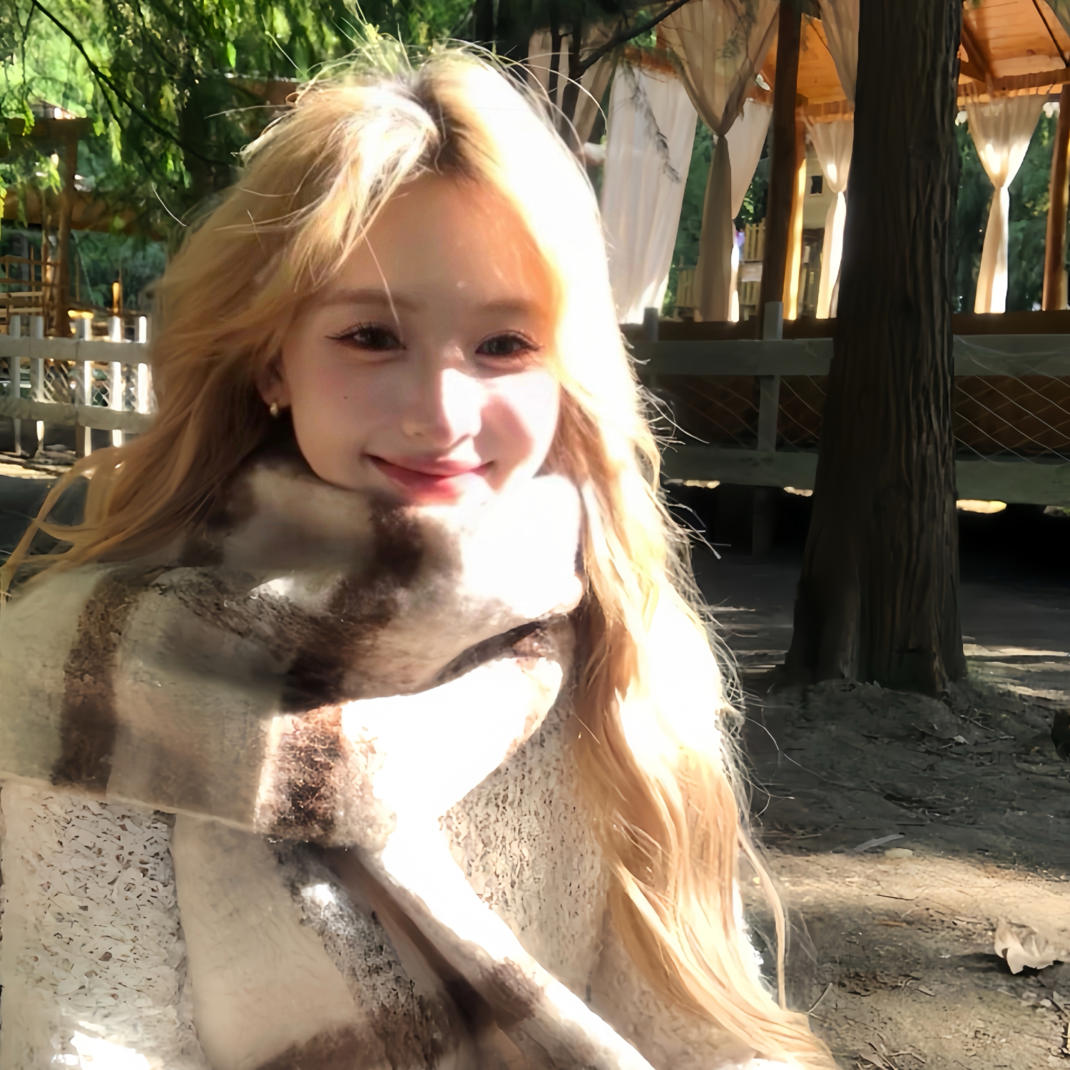 hucares定制款「蒙特利尔之秋」仿羊绒大围巾冬季保暖防寒围脖