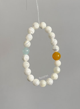 hucares「奶油蜂蜜」原创疗愈水晶手串天然高品质蜂蜜水色